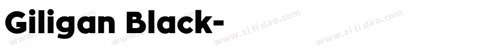 Giligan Black字体转换